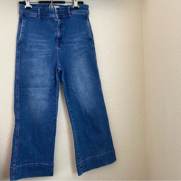 Free People Demin wide leg Jeans size 8 - Picture 3 of 15